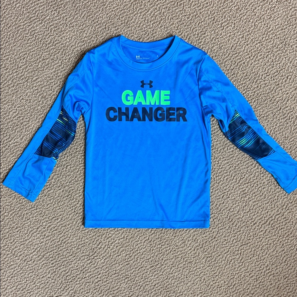Under Armour Kids Blue Long Sleeve Tee